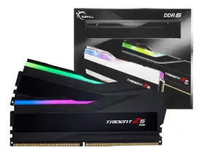 Memoria Ram G.skill Ddr5 64gb (32gbx2) Trident Z5 (f5-6000j3636f32gx2-tz5rk) 6000 Mhz, Negro, Rgb