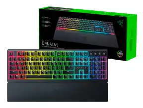 Teclado Gamer Razer Ornata V3 (rz03-04460200-r3u1) Semi Mecanico, Led Rgb, Low Profile, Negro 