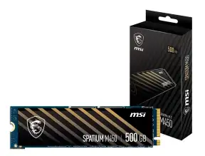 Unidad De Almacenamiento Ssd M.2 Pcie Msi 500gb Nvme Spatium M450, 2280 (sm450n500) 3600mb/s